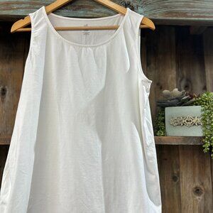 J Jill Pima Stretch Knit Tank Sz Lg